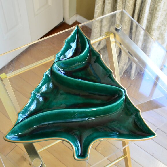 Vintage Atlantic Mold Christmas Tree Candy/Nut Dish - Picture 8 of 13